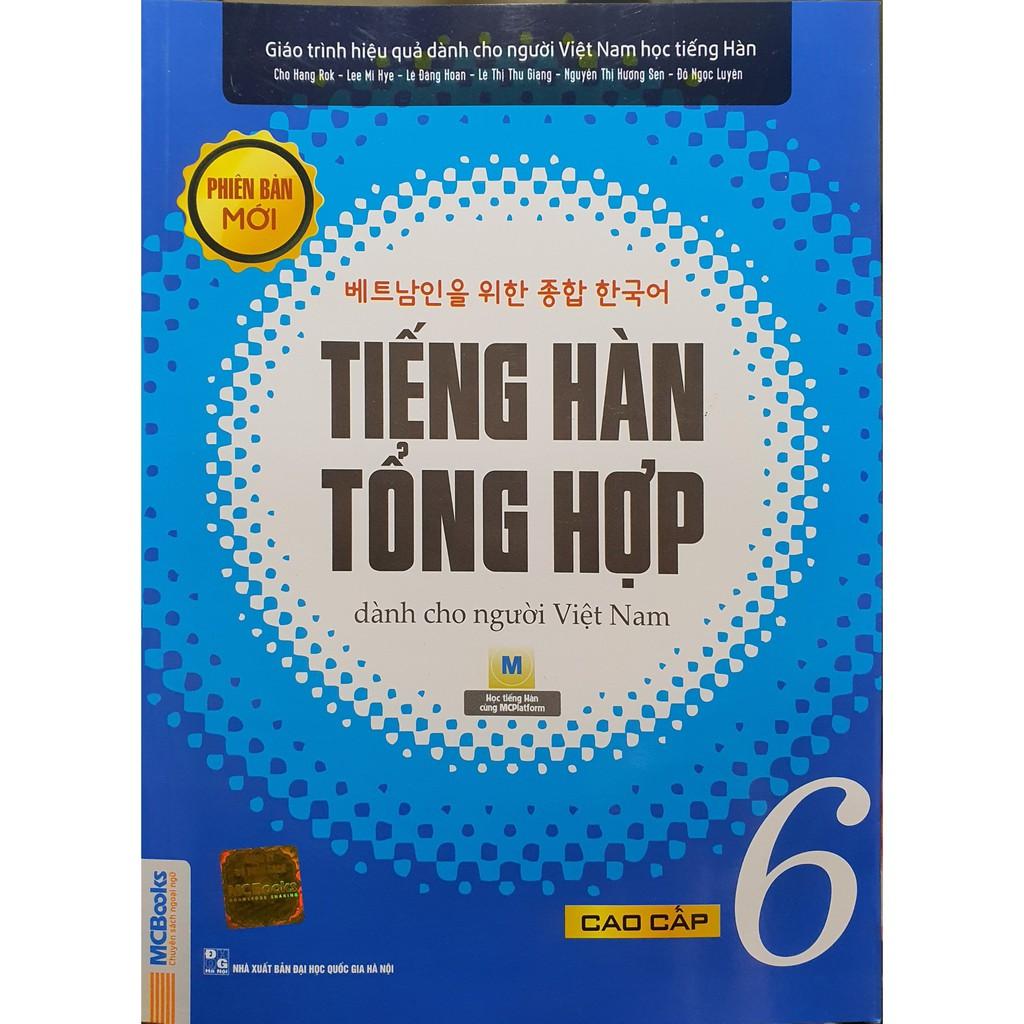 Sách - Trọn Bộ Giáo Trình Tiếng Hàn Tổng Hợp Cao Cấp Tập 6 Bản Đen Trắng (SGK + SBT)