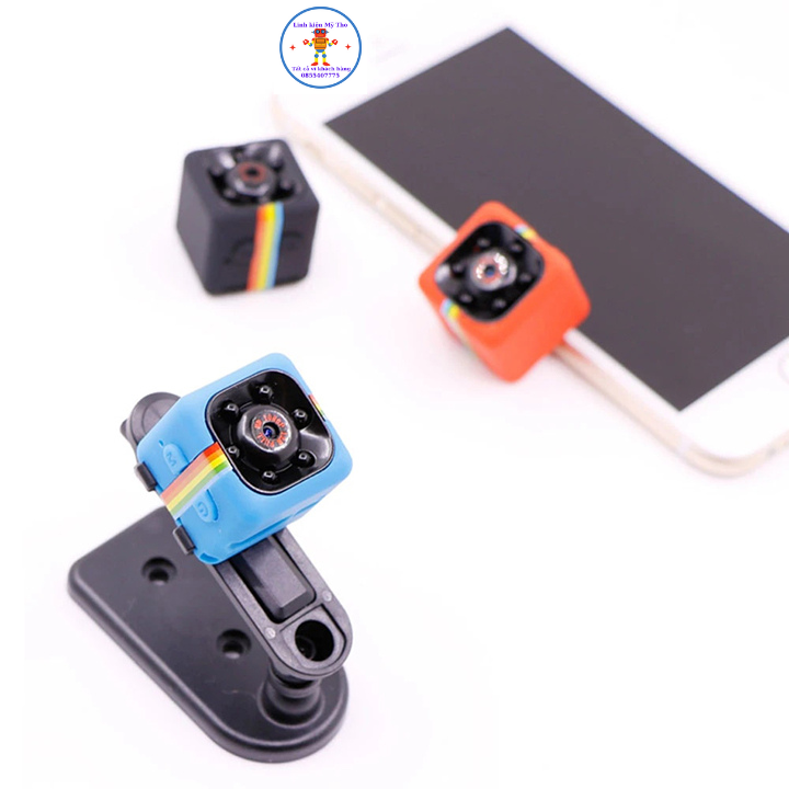 Camera Mini DV SQ11 Siêu Nhỏ 2 x 2 cm Với 4 Đèn Hồng Ngoại Quay Ban Đêm Cực Tốt Thẻ Nhớ 32GB Hàng Chính Hãng