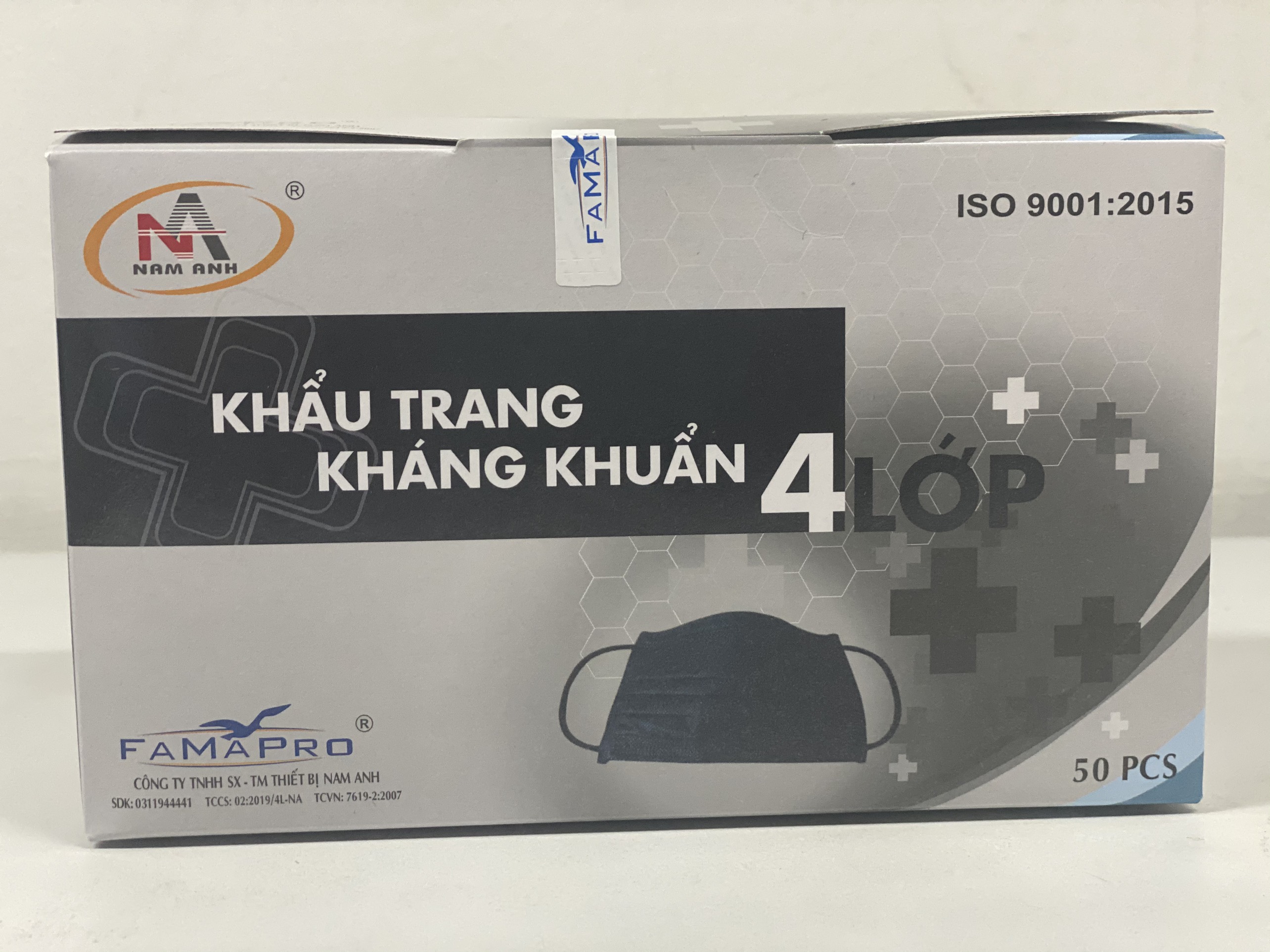 Khẩu trang y tế kháng khuẩn 4 lớp Nam Anh