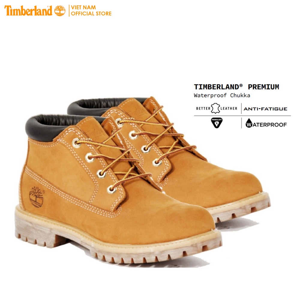 Giày Cổ Cao Nam Timberland Waterproof Chukka Màu Bò TB02306124