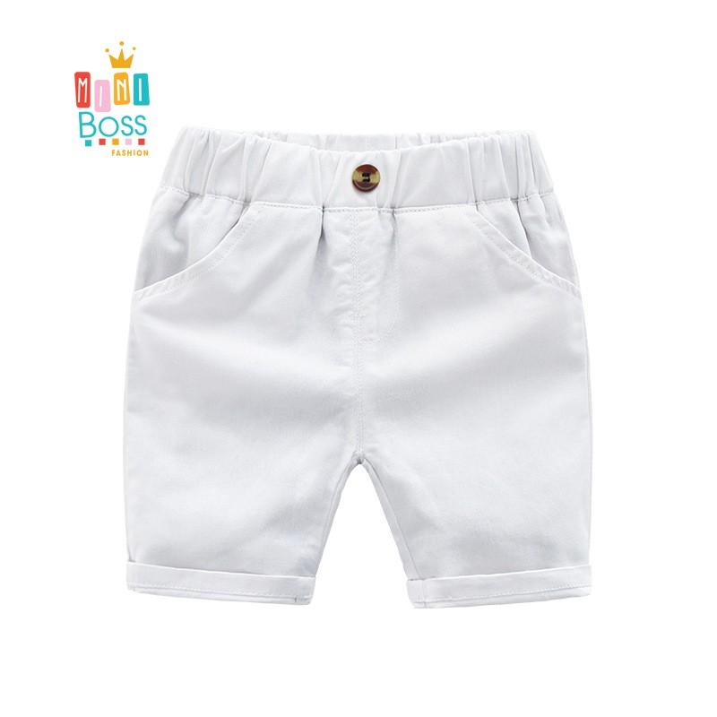 Quần short kaki cho bé trai 10-26kg - Quần đùi kaki cho bé trai