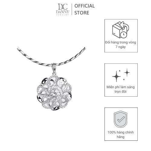 Mặt Dây Chuyền Nữ Bạc 925 Danny Jewelry Xi Bạch Kim DI4GZ015