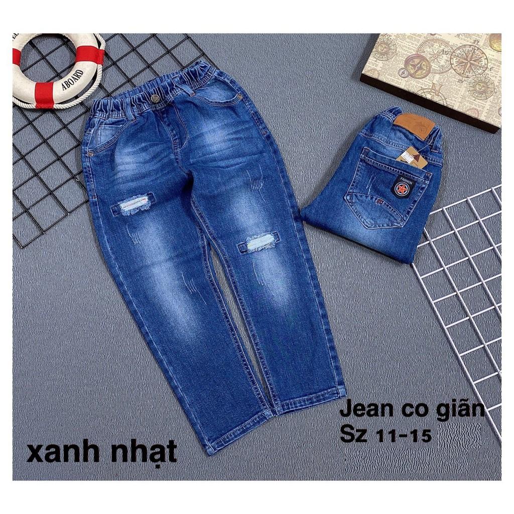 QUẦN JEAN DÀI CHO BÉ TRAI SIZE TỪ 19-28kg MỀM MỊN CO GIÃN - QT46