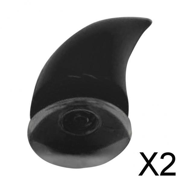 2xFashion Punk Style Motorcycle Helmet Devil Horn Decoration for Helmet BLACK