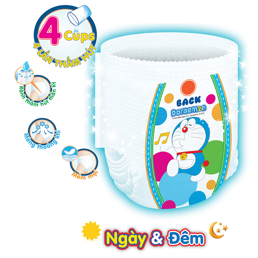 Tã quần Goon Friend Doremon mới gói siêu đại M68 (7kg ~ 12kg)