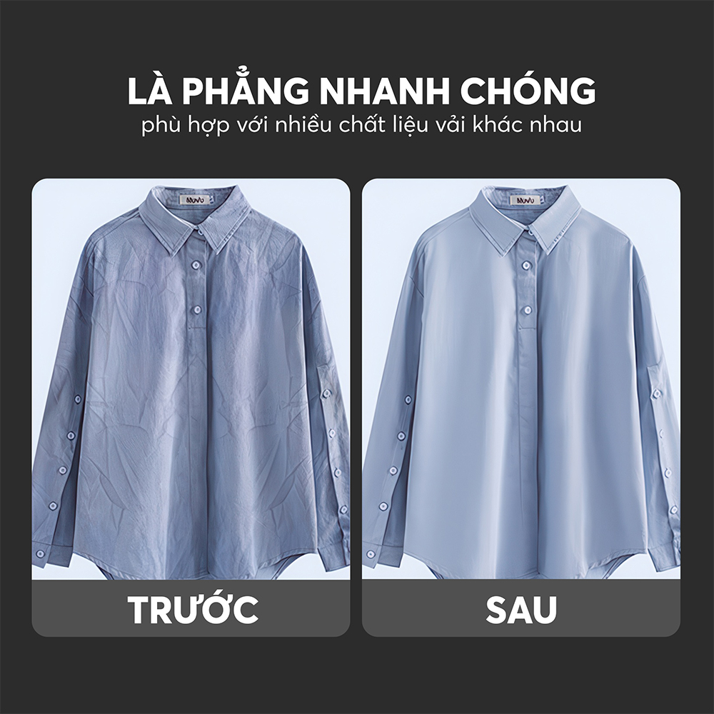 Bàn Ủi Hơi Nước Cầm Tay Elmich SIE9161 370ml 1700W, Hàng Chính Hãng, Kèm 2 Đầu Chải - JoyMall