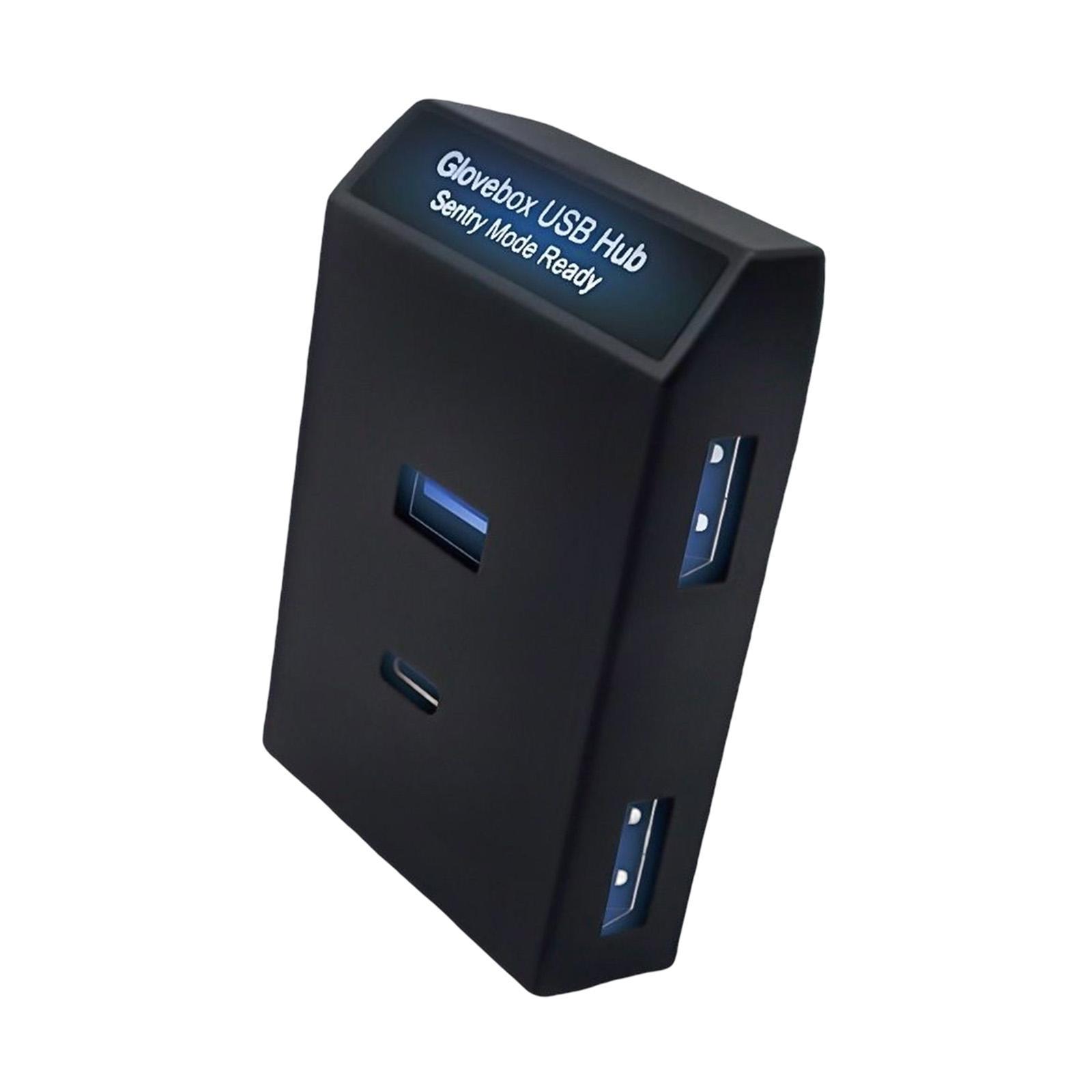 USB Hub Music Listening Fast Charge USB Docking Station for Model Y