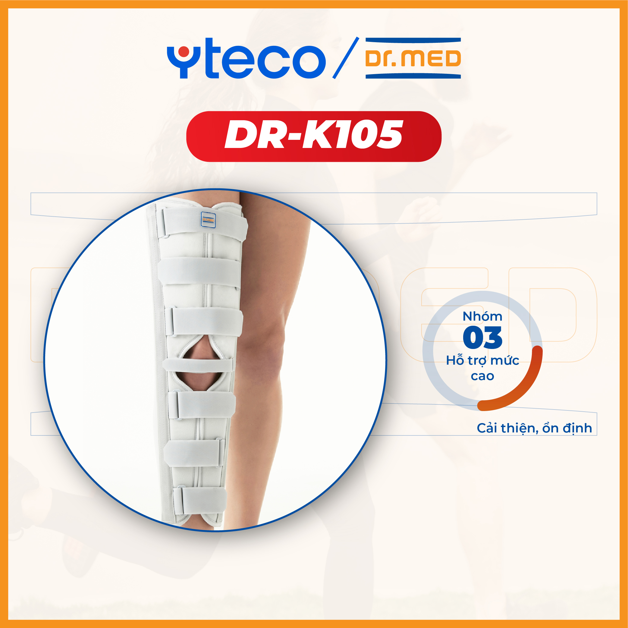 Nẹp gối dài Dr.MED DR-K105