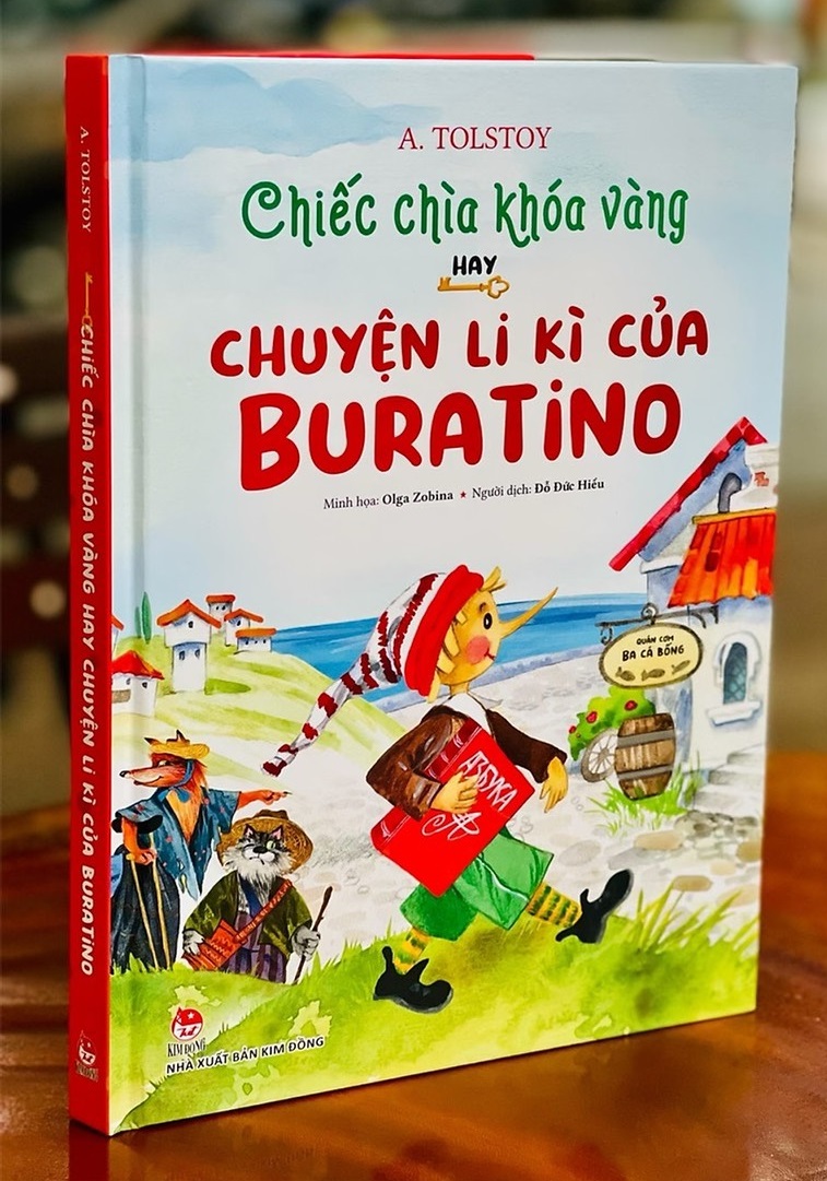 Chiếc chìa khóa vàng hay chuyện li kì của Buratino - Bìa cứng in màu - Phiên bản kỉ niệm 65 năm NXB Kim Đồng