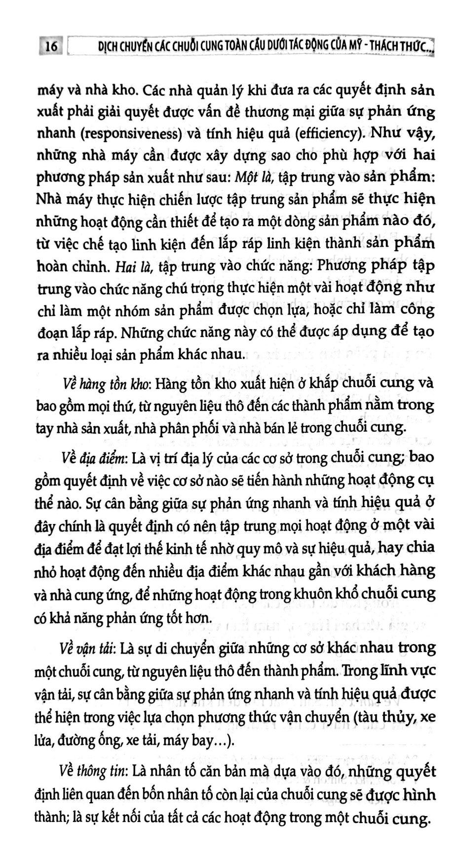 Sách - Dịch Chuyển Các Chuỗi Cung Toàn Cầu Dưới Tác Động Của Mỹ - Thách Thức Và Cơ Hội Đối Với Việt Nam