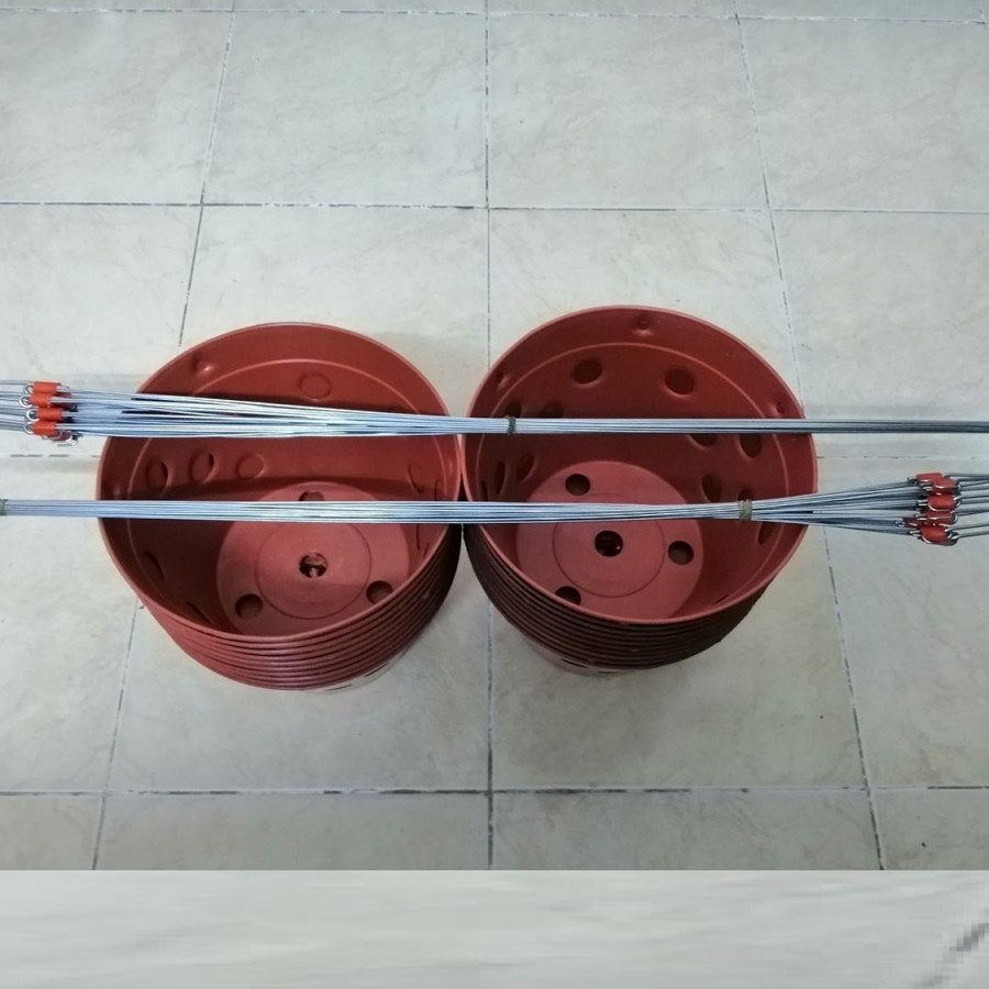 20 CHẬU GIẢ ĐẤT FI23 VÀ 20 MÓC INOX 80CM TREO CHẬU SIÊU BỀN!!!