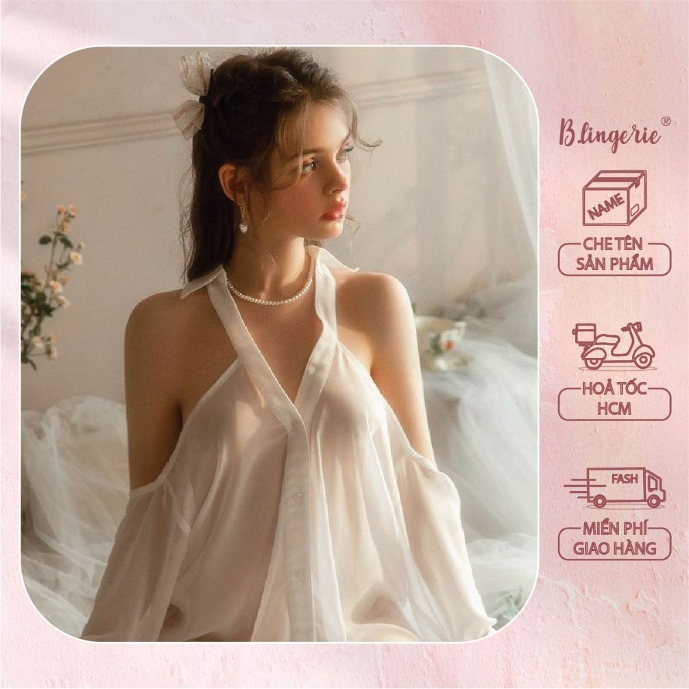 Váy Ngủ Sơmi Thiết Kế Quyến Rũ - B.Lingerie