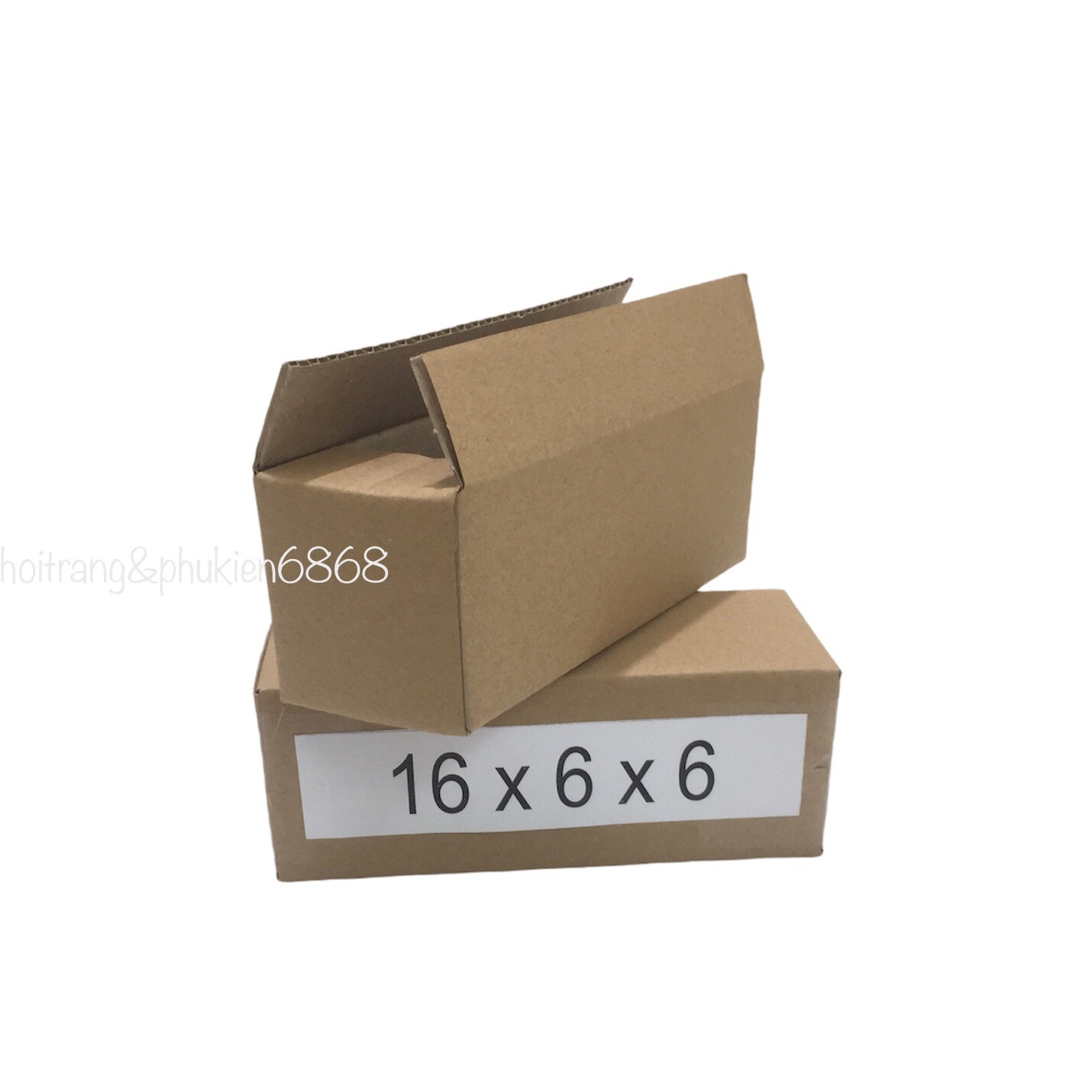 16x6x6 Combo10 hộp carton đóng hàng cỡ nhỏ size 16*6*6