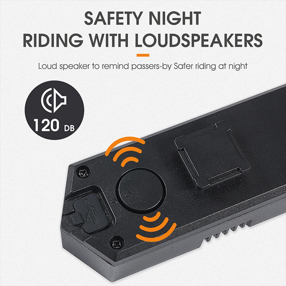 Đèn hậu cho xe đạp WEST BIKING 5m chiếu sáng từ xa LED báo rẽ MTB cho Đèn xe đạp chống nước USB có thể sạc lại