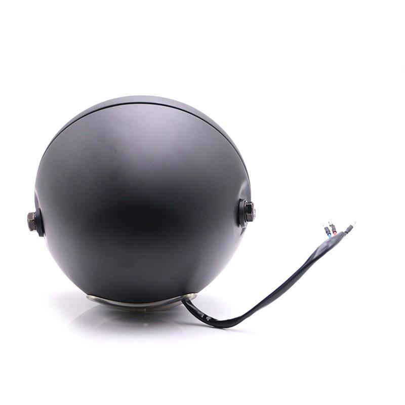 Đèn pha xe máy 12V 5.75 " Metal Grid retro cho Harley Cafe Racer