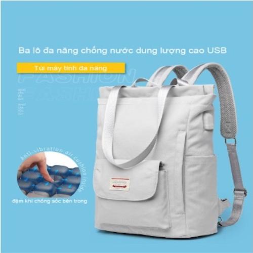 Balô túi quai xách Aprily Oxford đa năng chống nước có cổng USB hỗ trợ sạc pin ️ FREESHIP ️
