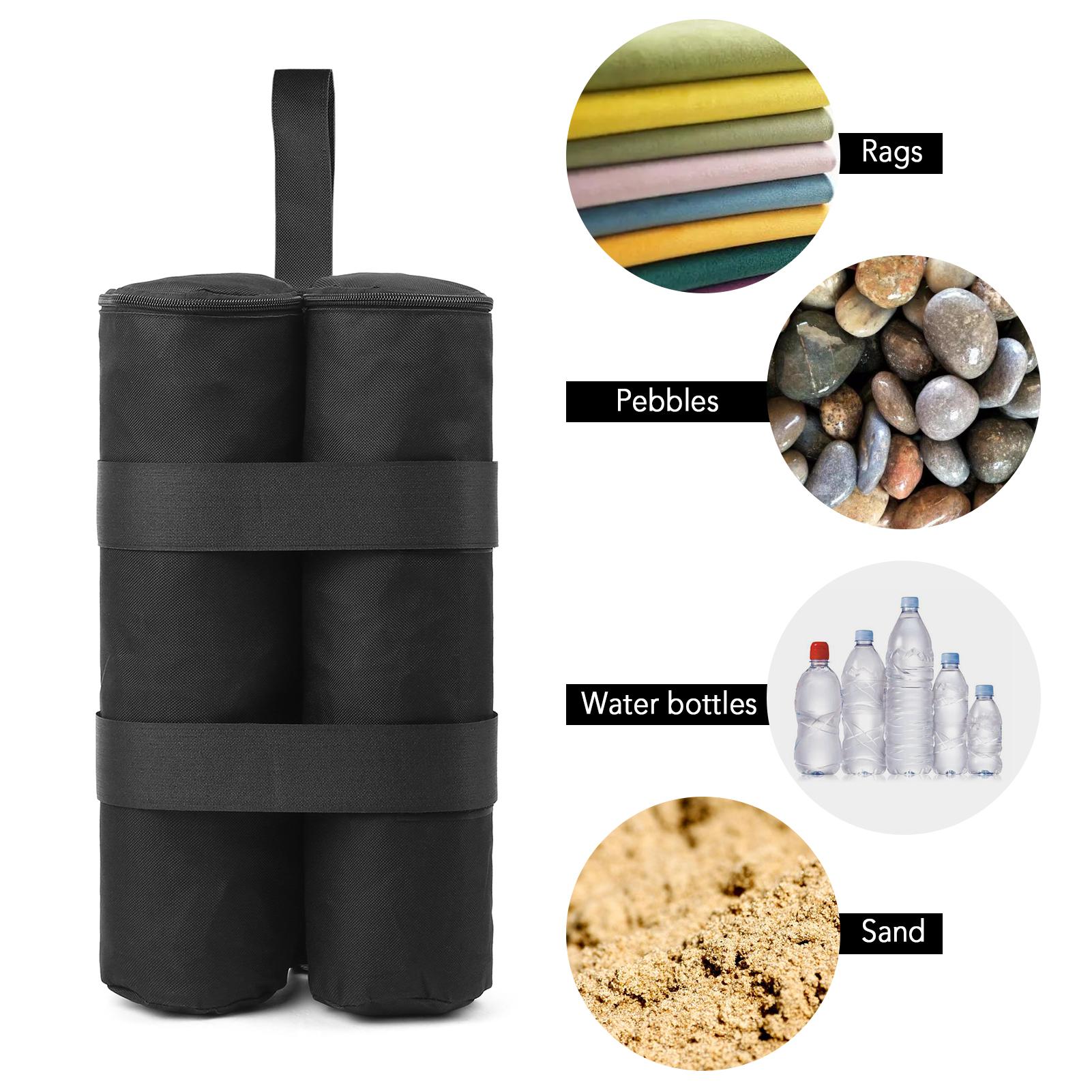 4pcs Sand Weight Bags Leg Weights for Pop up Canopy Tent Sun Shades Umbrella Trampolines Weighted Feet Bag