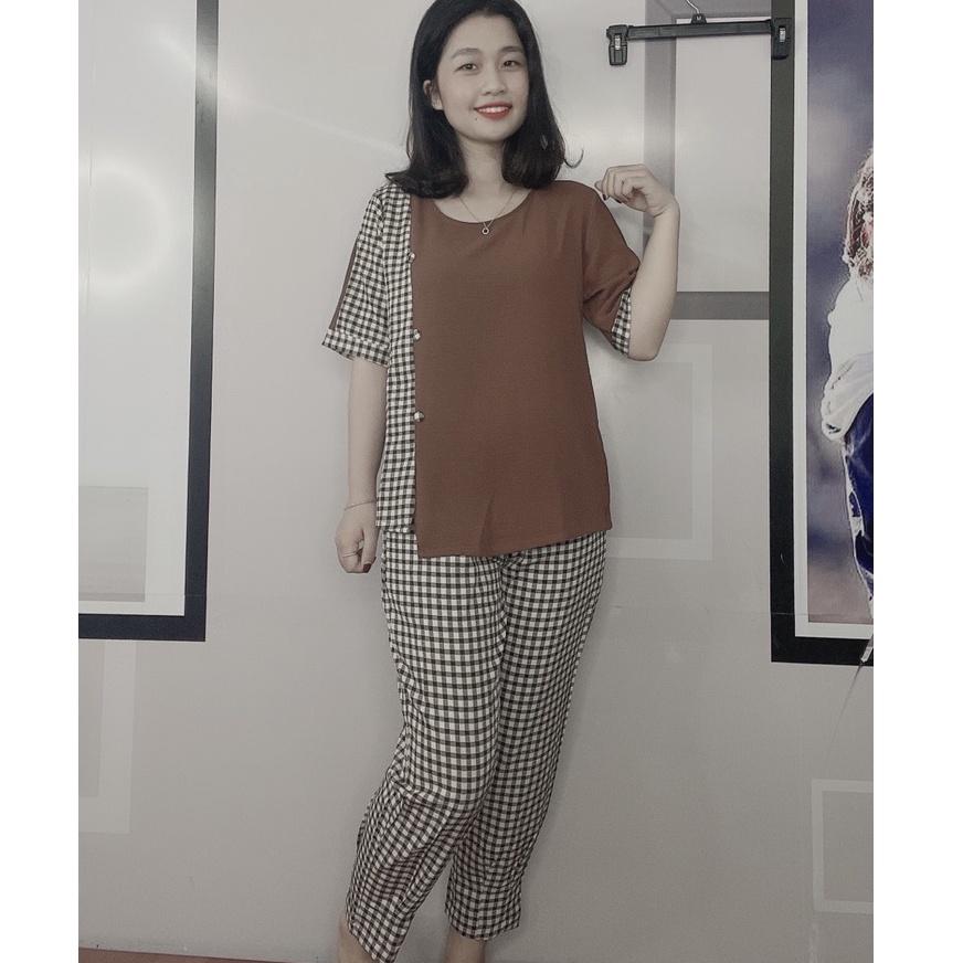 Bộ Đũi kẻ phối hàng loại 1 cao cấp kèm hình ảnh và video thật