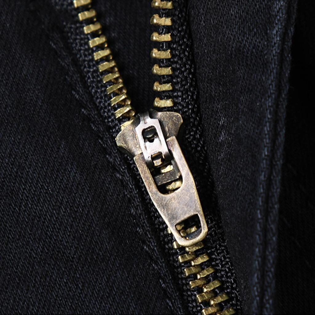 Quần jeans nam đen trơn 4MEN QJ1645 vải jeans cotton thun cao cấp co giãn, form Slimfit tôn dáng