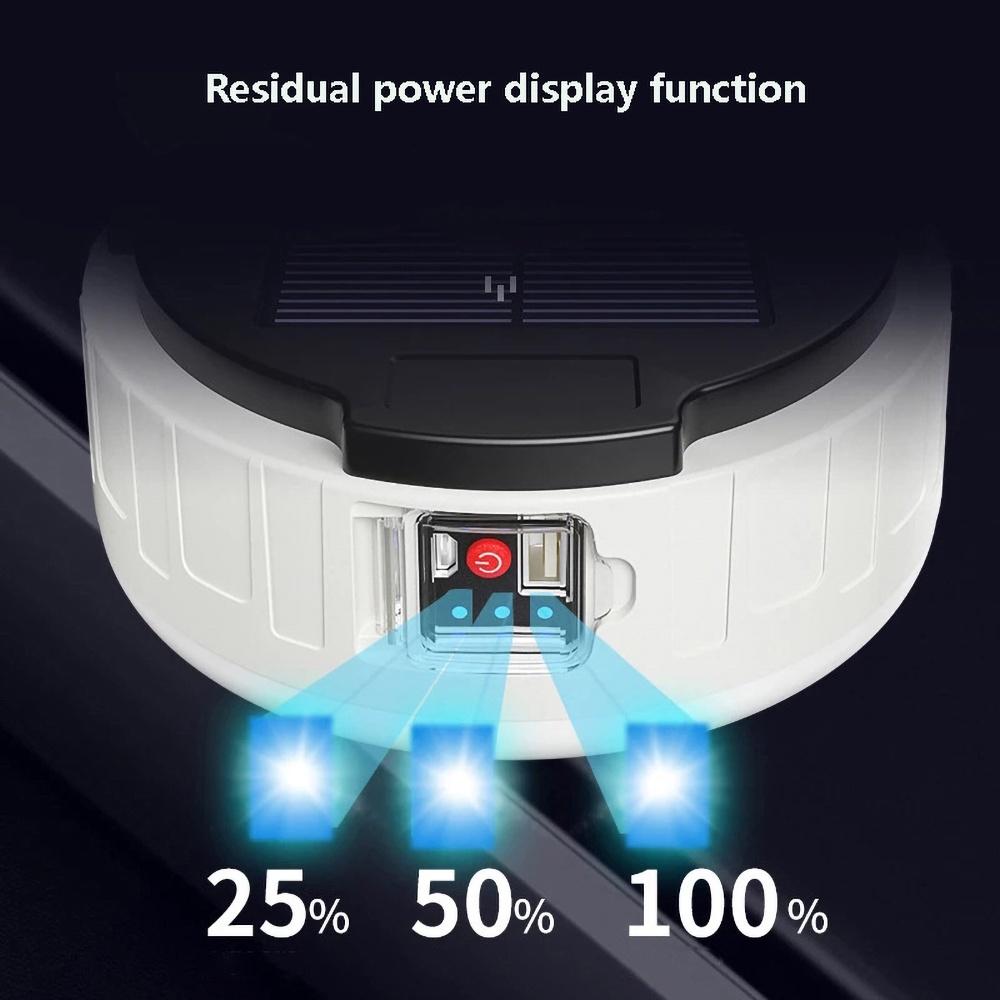 Bóng Đèn LED Năng Lượng Mặt Trời Di Động Có Thể Sạc Lại Cho Lều Trại Ngoài Trời