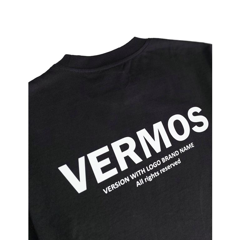 Áo Thun Vermos Icon Logo Brand Name Black