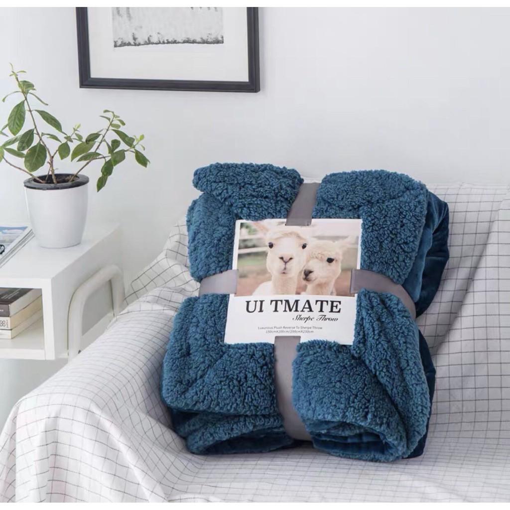 Chăn lông cừu Ultimate siêu mềm mịn hàng cao cấp - Ảnh thật do shop tự chụp