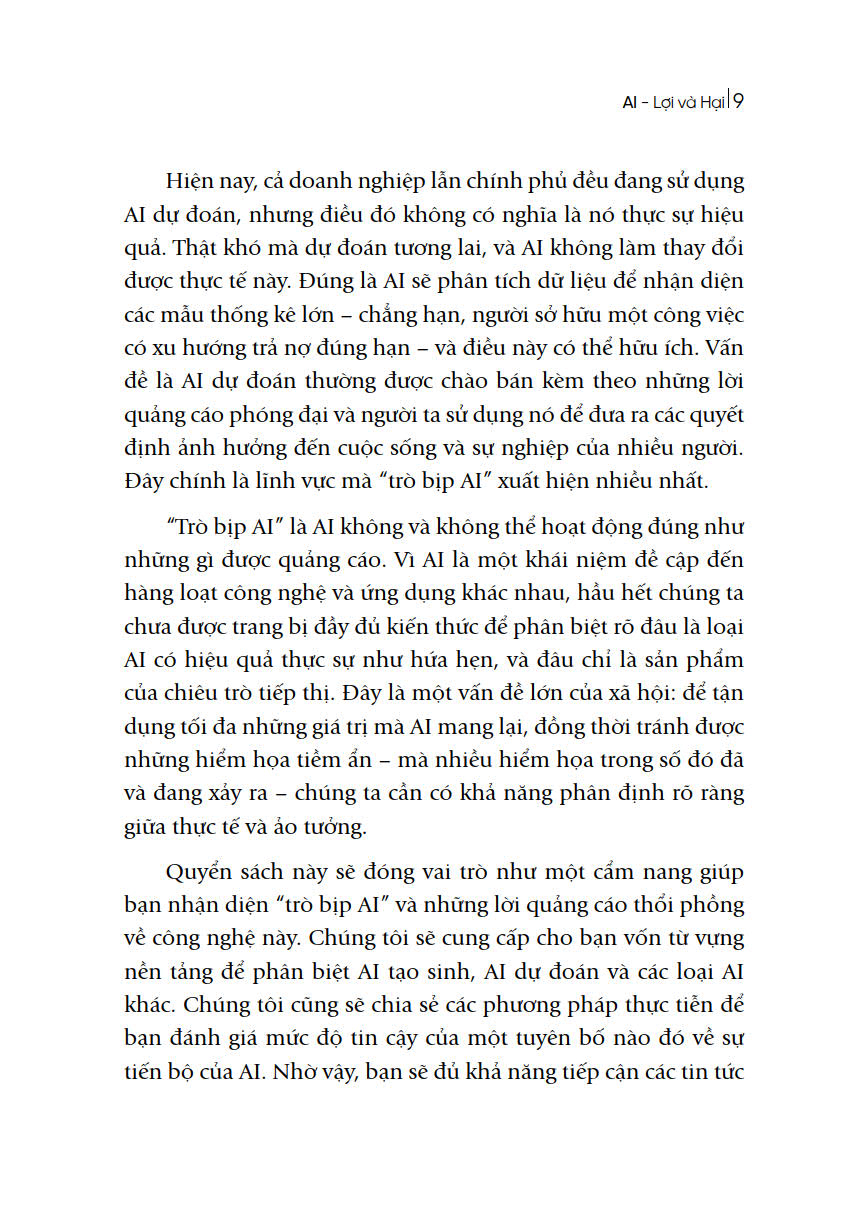 Sách AI - Lợi Và Hại