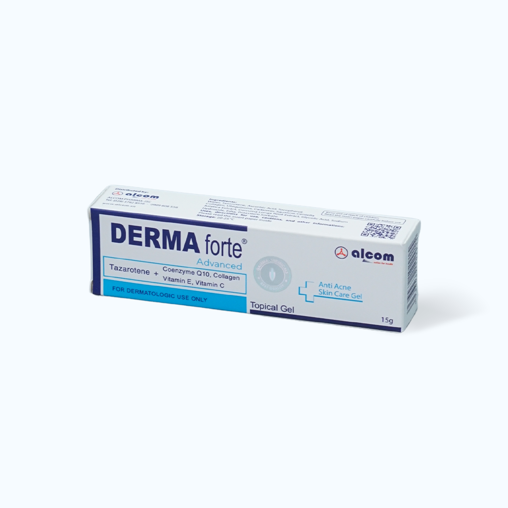 Kem DERMA FORTE hỗ trợ giảm mụn và hỗ trợ làm mờ sẹo (Tuýp 15g)