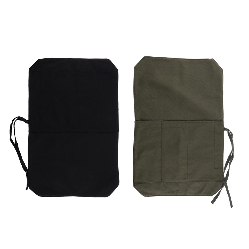 Chef's Knife Roll Bag Portable Travel Knife Case Carrier Storage Bag with 4 Slots