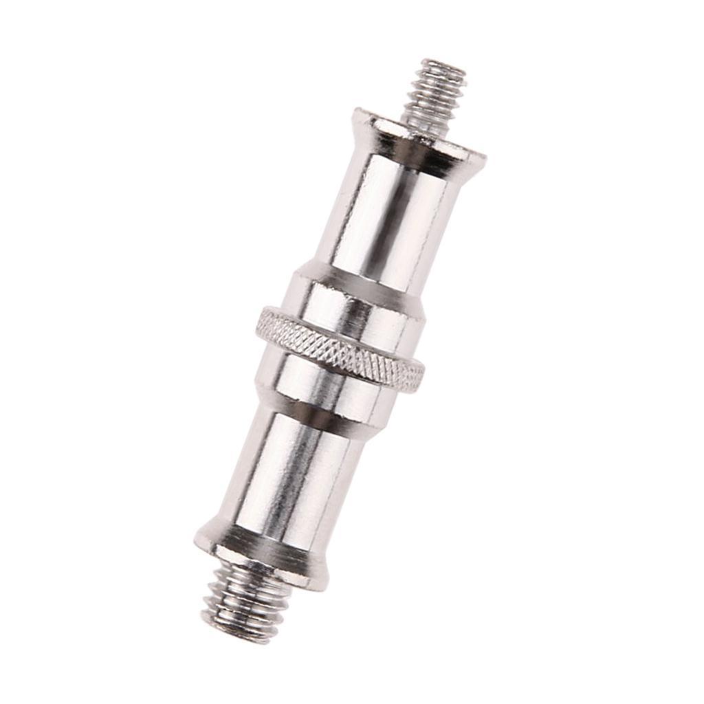 12x Double End Stud 1/4-Inch And 3/8-Inch Adapter Spigot Threaded Screw Connector for Flash Light Stand