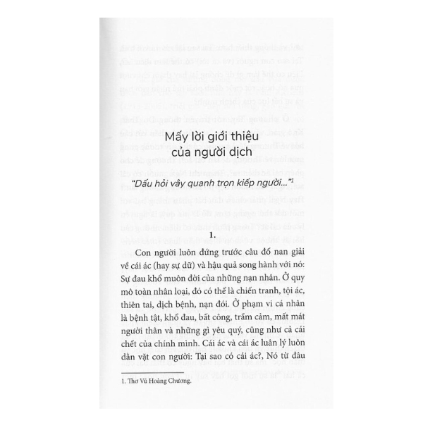 Cái Ác - Một Thách Thức Đối Với Triết Học Và Thần Học (PB)