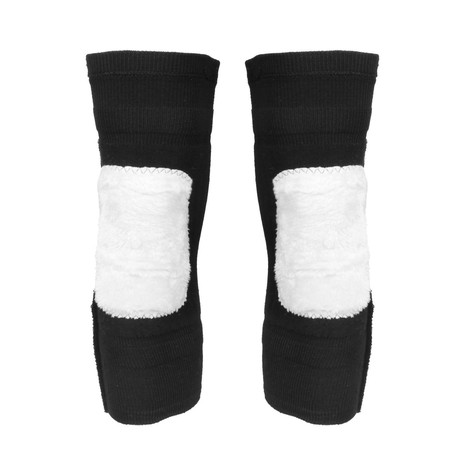 1 Pair Cotton Warm Knee Pads Thicken Lined Knee Warmers Knee Joint Support Pads Protection Gear Leg Compression Sleeves for Men Women Motorcycle Ski
