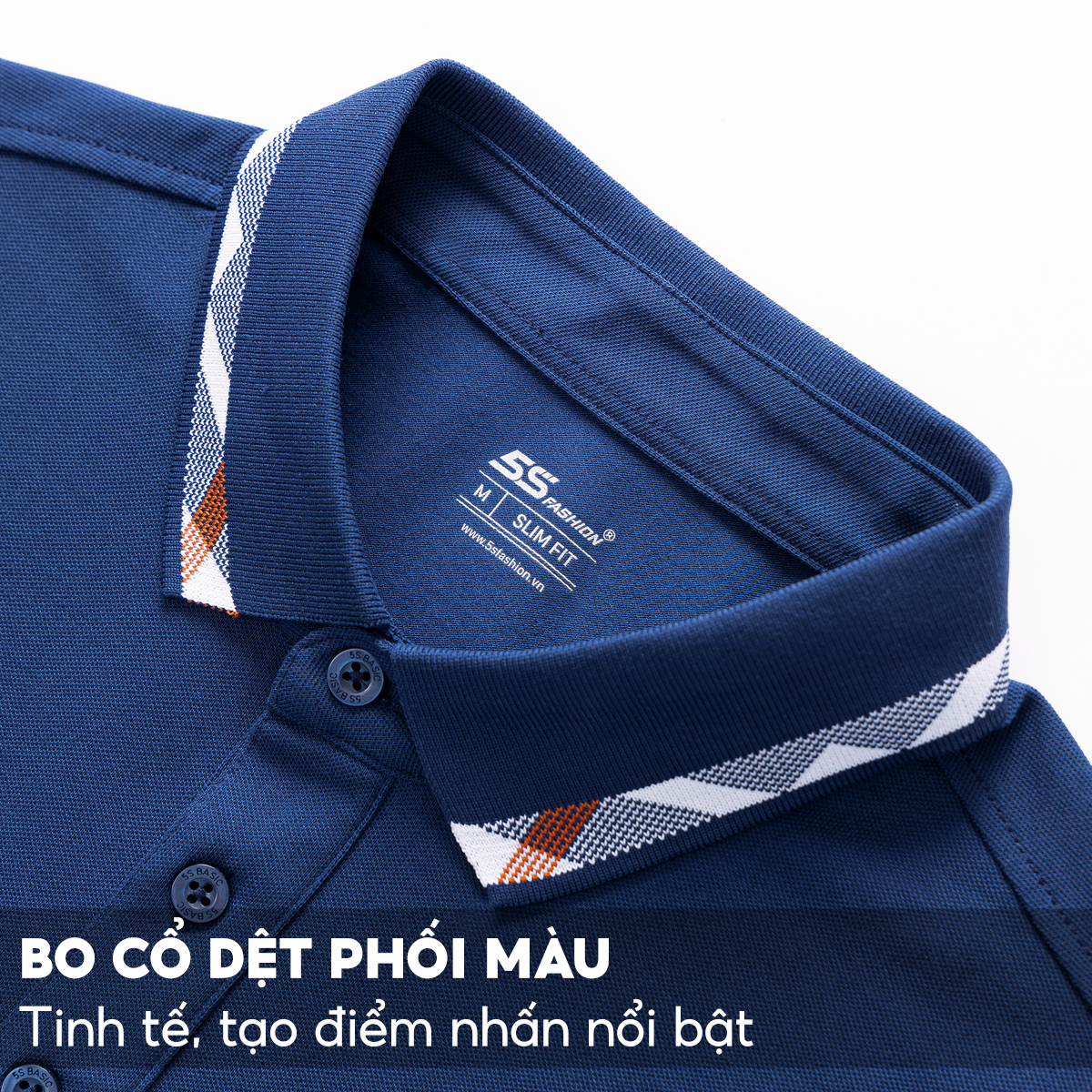 Áo Polo Nam Dài Tay Cổ Bẻ 5S FASHION, Chất Cotton Mềm, Thấm Hút, Ấm, Thiết Kế Trơn Dễ Mặc (APD23002)