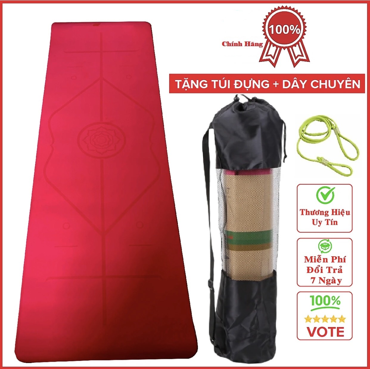 Thảm tập yoga định tuyến 6mm 1 lớp TPE Cao Cấp Cam Kết Hàng Loại 1 Nhiều Màu Khách Tự chọn