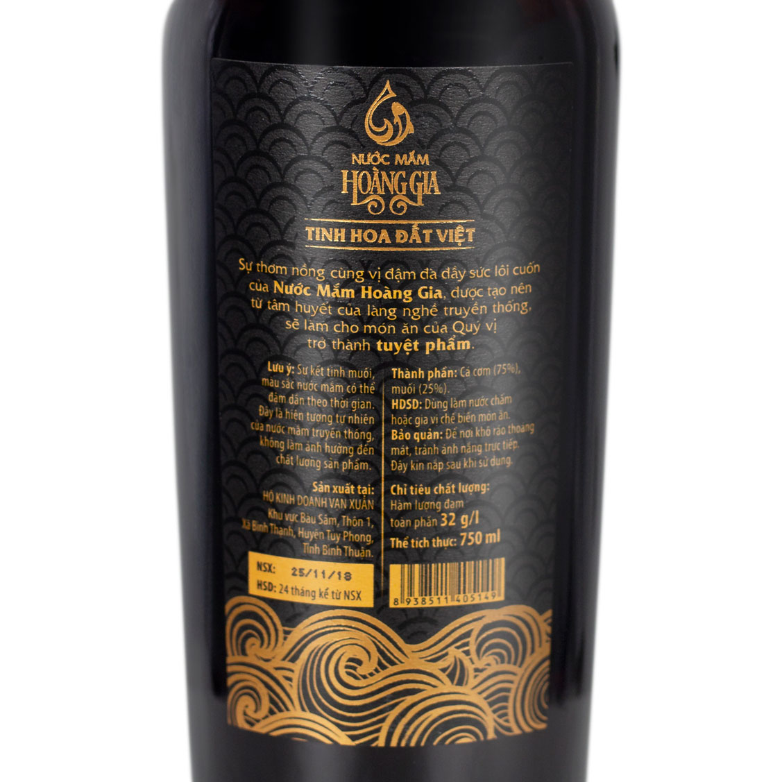 Nước mắm Hoàng Gia 750ml (Hộp Giấy)