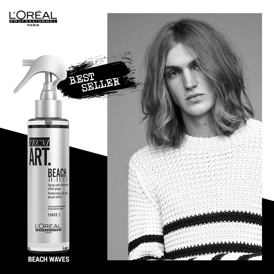 Xịt tạo kiểu sóng lơi L'oréal Tecni.art Beach Waves Salt Spray Beach Effect 150ml