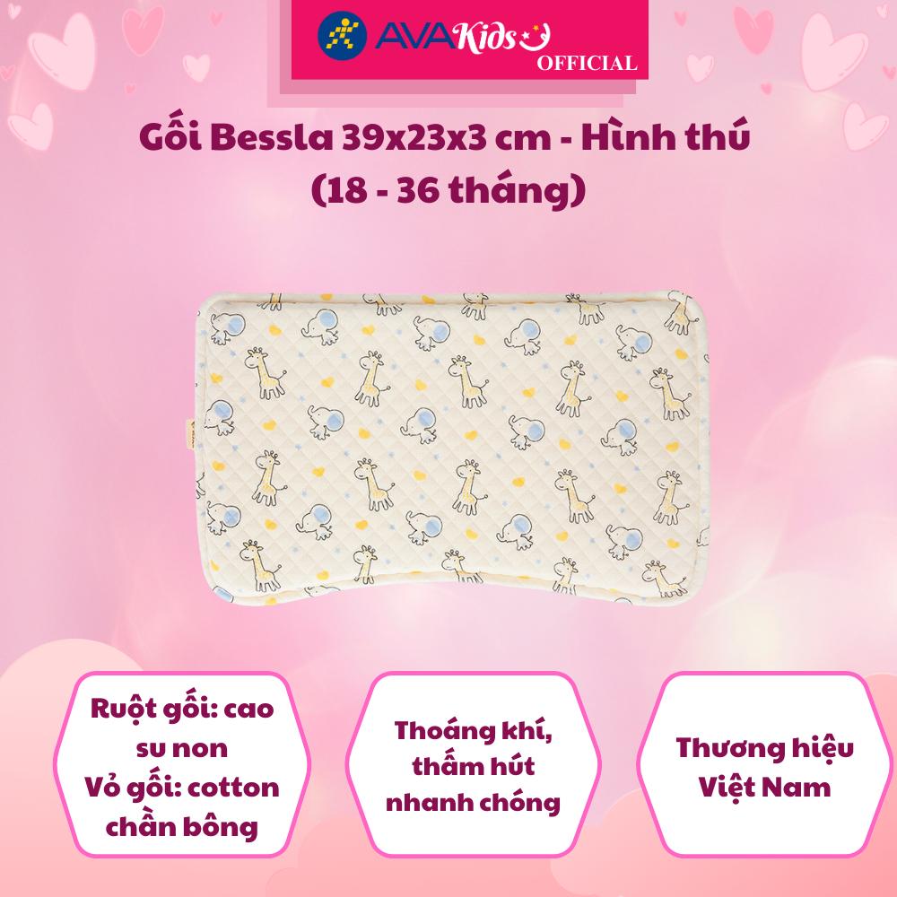 Gối Bessla 39x23x3 cm - Hình thú (18 - 36 tháng) - Hàng Chính Hãng