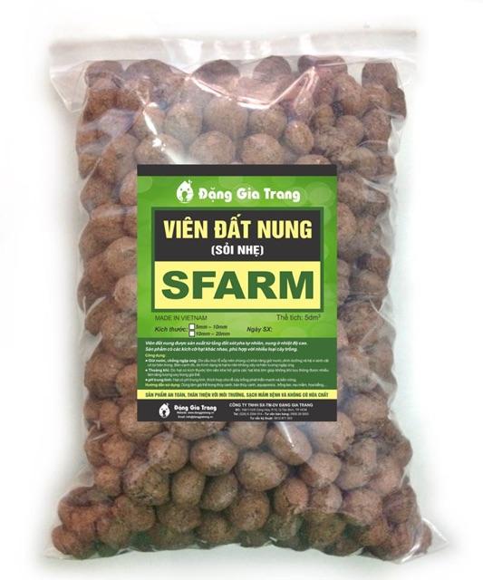 Viên đất nung trồng xương rồng, sen đá, lọc nước... túi 5dm