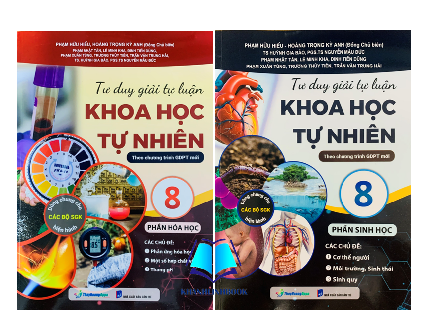 Sách - Combo Tư Duy Giải Tự Luận Khoa Học Tự Nhiên 8 - Phần Hóa Học - Sinh Học