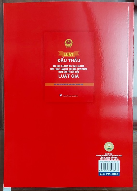 Luật đấu thầu- quy định lựa chọn nhà thầu, hạn chế thất thoát, lãng phí, tiêu cực, tham nhũng trong lĩnh vực đấu thầu - Luật giá