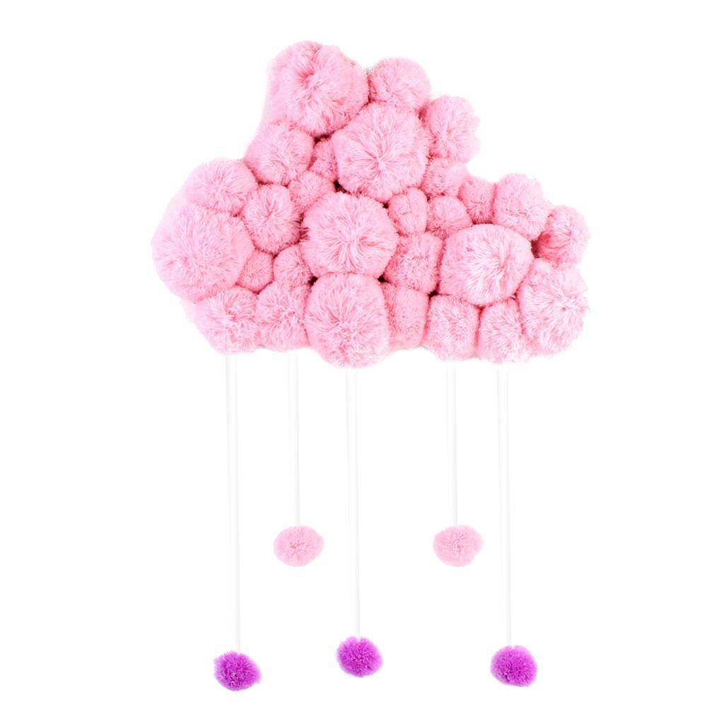 Pom Pom Cloud Wall Hanging Ornament Kids' Room Home Bedroom Decoration Gift