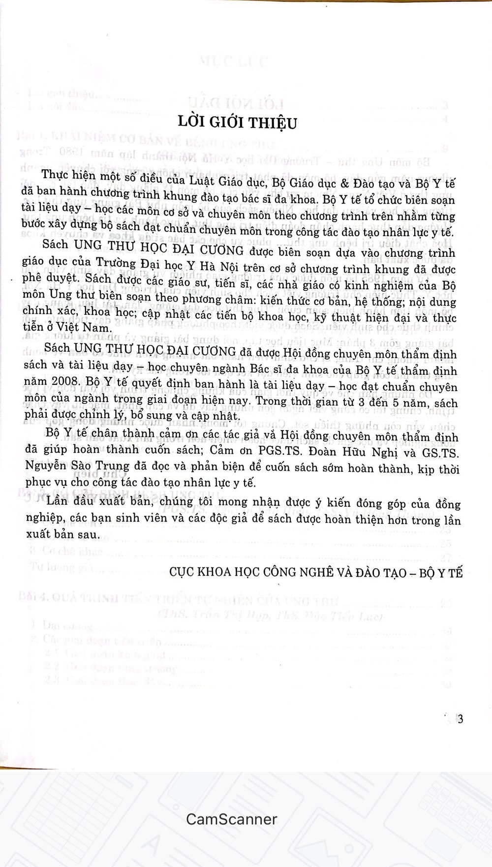 Ung Thư Học Đại Cương - Dùng cho Đào Tạo Bác Sĩ Đa Khoa