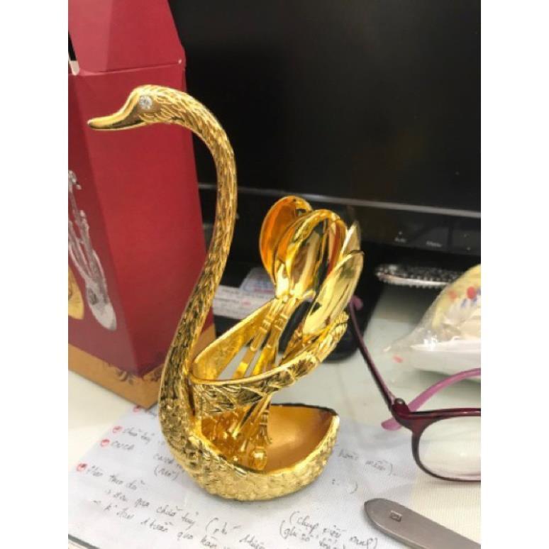 Bộ thìa cafe thiên nga để bàn độc đáo