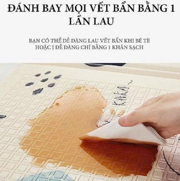 [KoSuyTu] Thảm Xốp Gấp Gọn XPE 2 Mặt Loại Dày Chống Thấm Dễ Lau Chùi - 1.8m*2.3m - An Toàn Không Mùi - Thiết Kế Hình Thú Dễ Thương