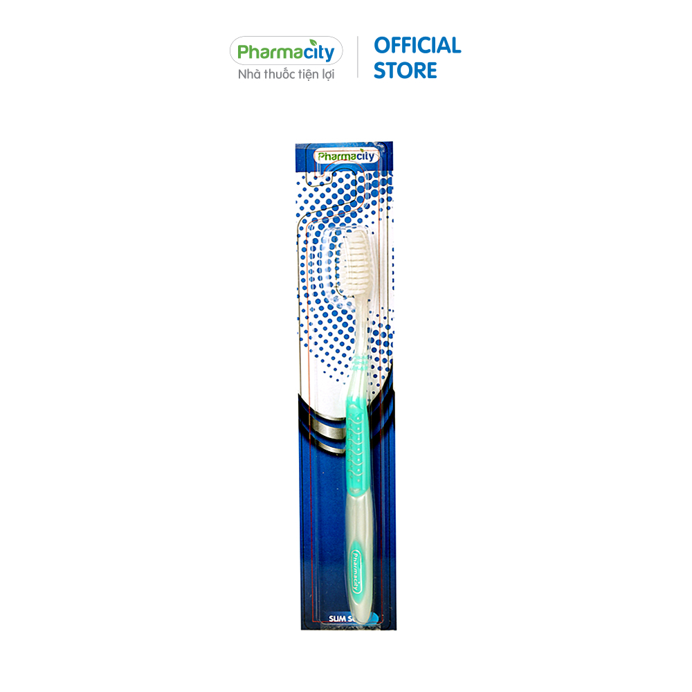 Bàn chải đánh răng Pharmacity Slim Soft siêu mảnh - Giao màu ngẫu nhiên