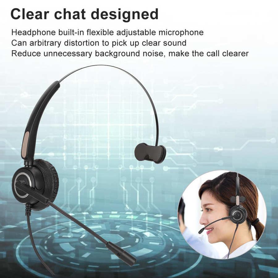 3.5Mm H500 Gọi Trung Tâm Dịch Vụ Tai Nghe Điện Thoại Giao Thông Tai Nghe Chụp Tai Khách Hàng Giao Tiếp Nóng 360 Độ Tai Nghe Máy Tính