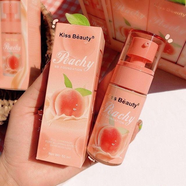 Kem nền che khuyết điểm Kiss Beauty Peach BB Foundation 50ml