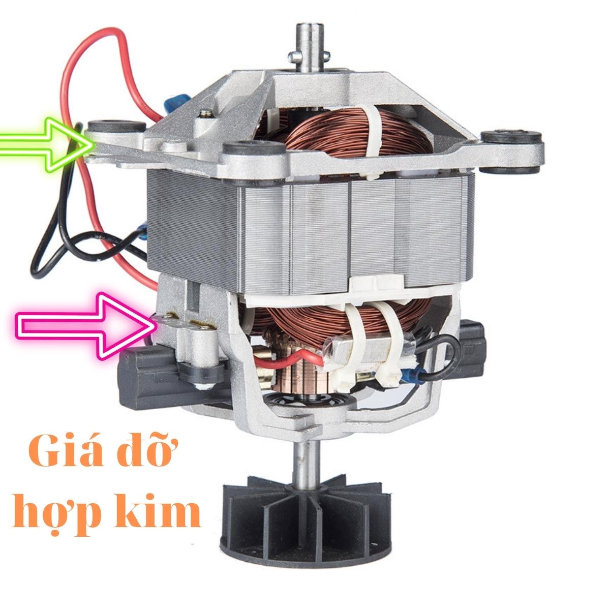 Mô tơ máy xay sinh tố công nghiệp 2200w bằng dây đồng, dùng cho tốt cả các máy sinh tố công suất lớn