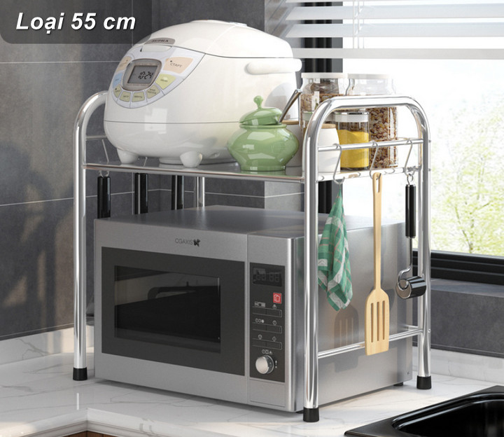 Kệ Đựng Lò Vi Sóng Inox 304 Eckbert Kitchen cao cấp 55cm - Home and Garden