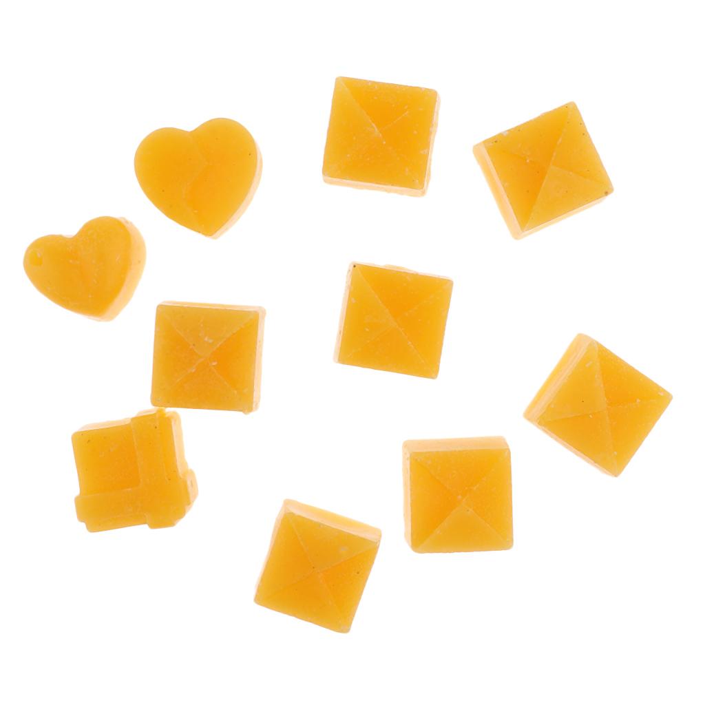 Pack of 10 Natural Beeswax for Crafts